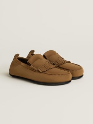 ◇HERMES ローファー モカシン コリエド ベージュ スエード ムートン Royal loafer | Hermès USA